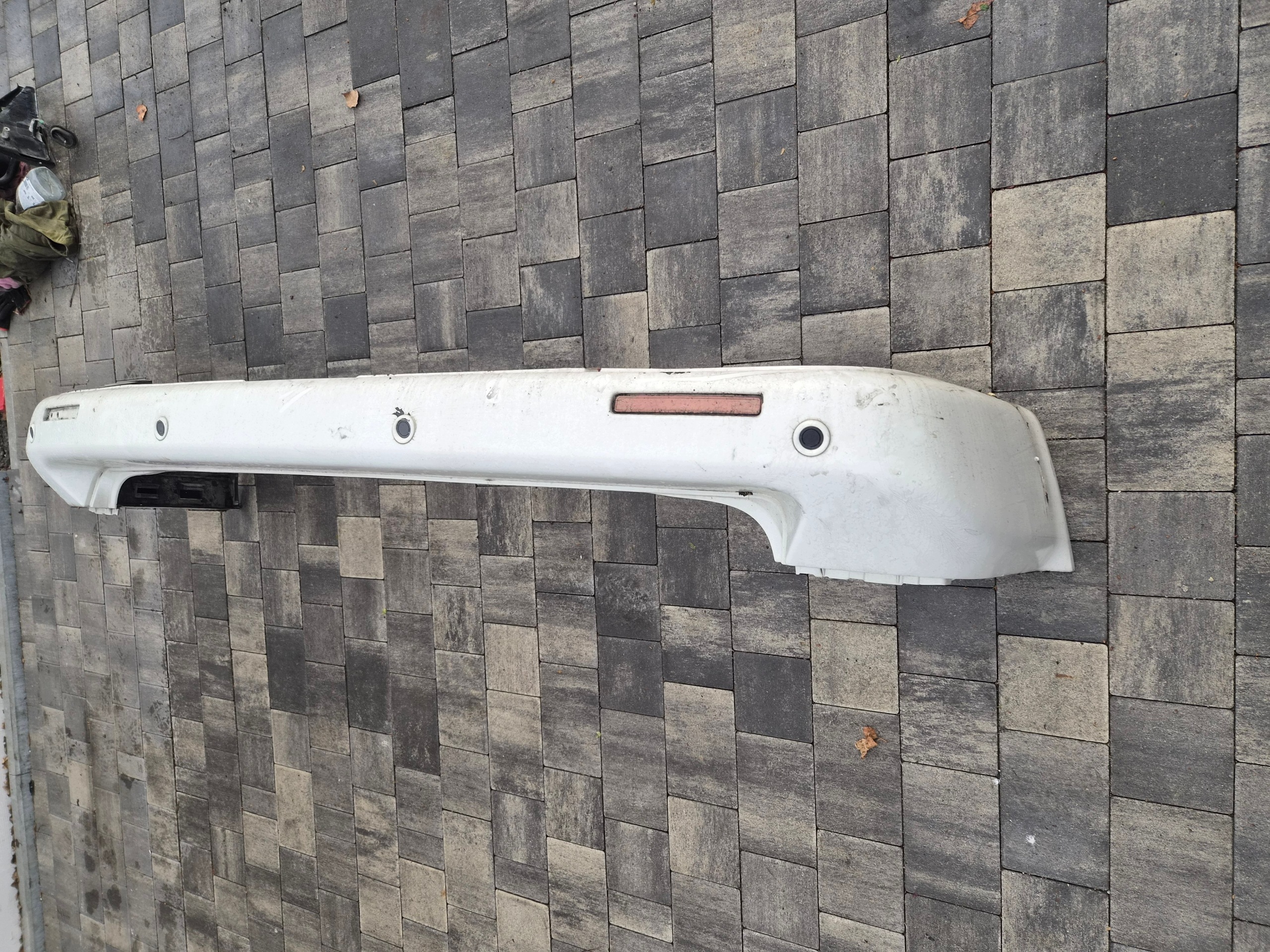 bumper rear part rear VW T5 T5 LIFT bialy