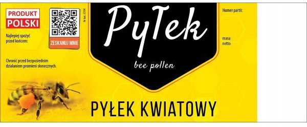 

Etykiety samoprzylepne Pyłek Kwiatowy 50szt kod Qr