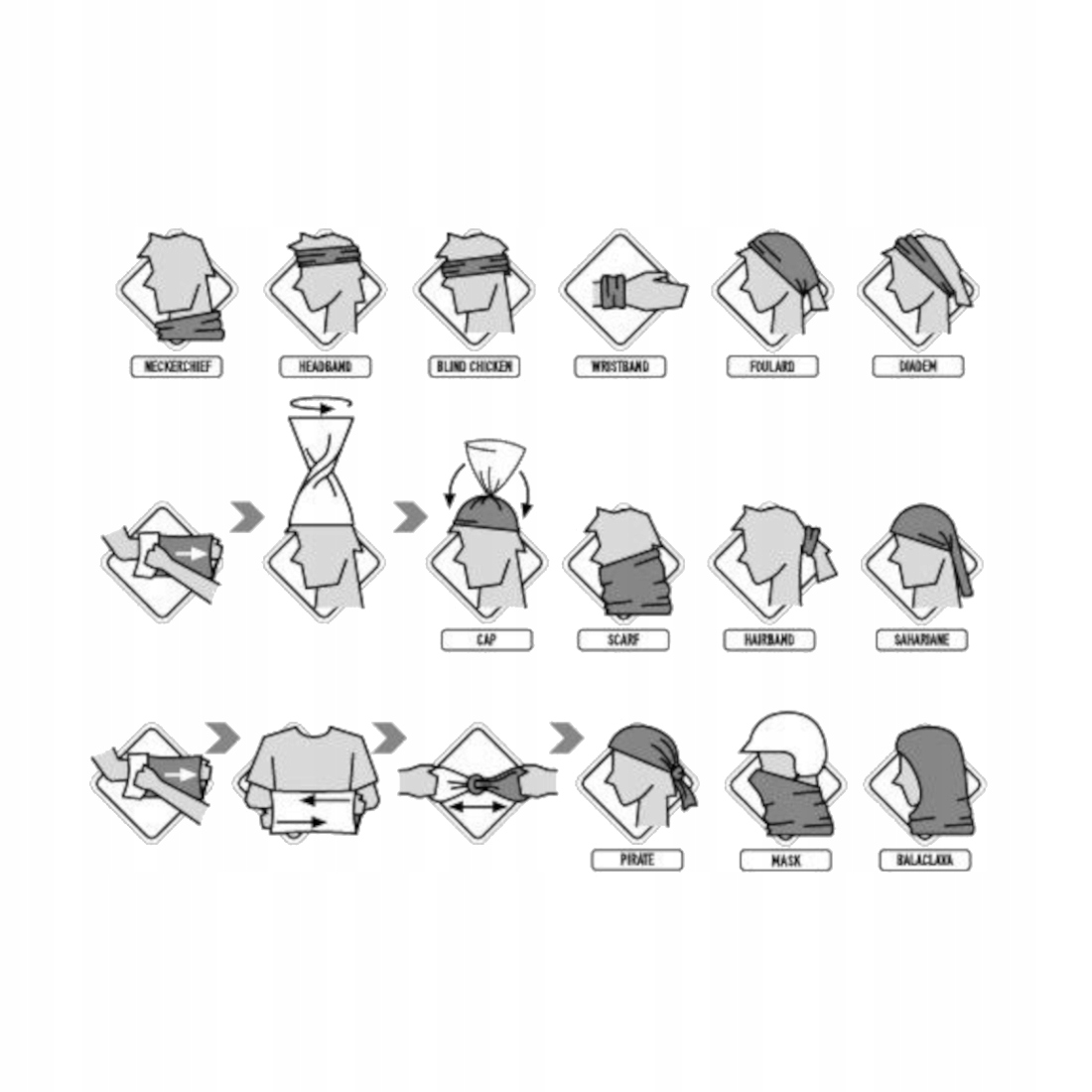 Komin wielofunkcyjny Buff Original Ecostretch Tube Scarf 1178187791000 Kolekcja -