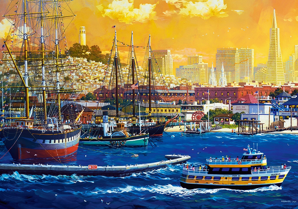 

Puzzle 500 Miasto San Francisco Statki 9+ Castor