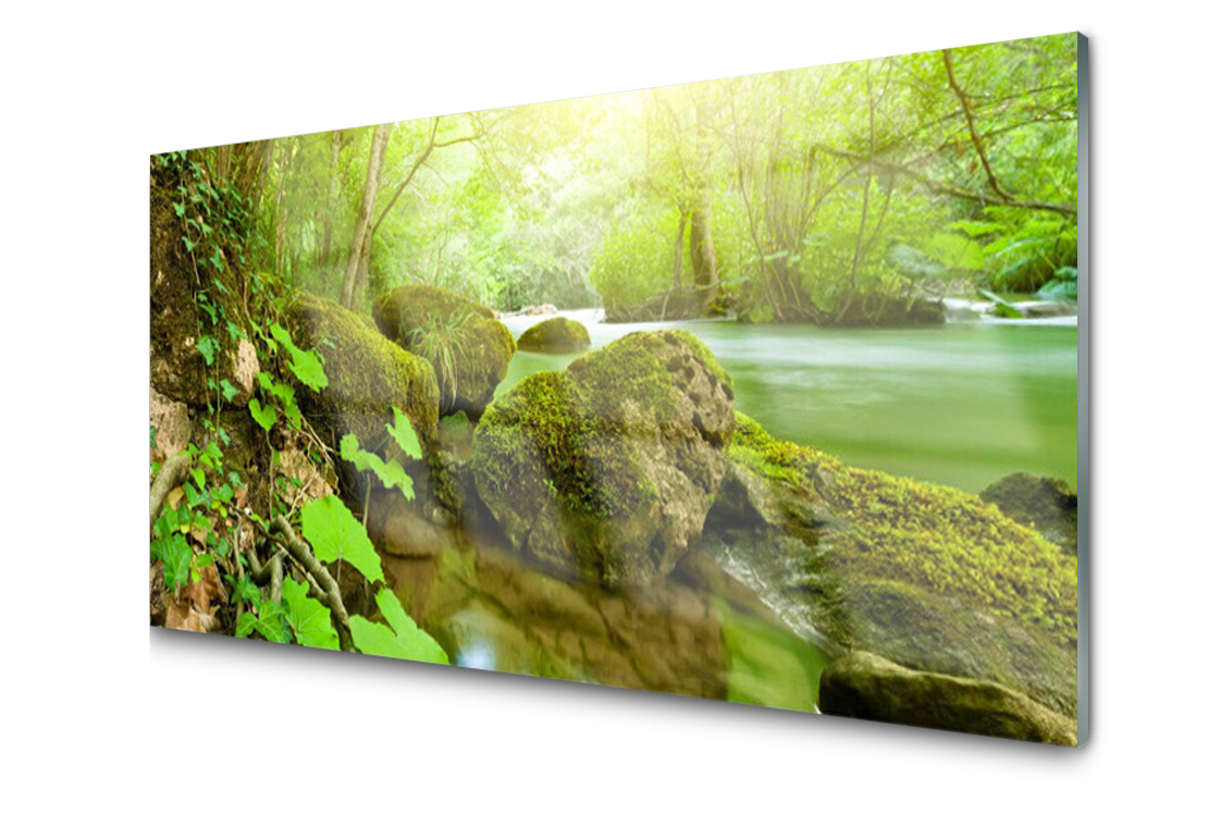 

Panel szklany Płytka Jezioro Potok 100x50