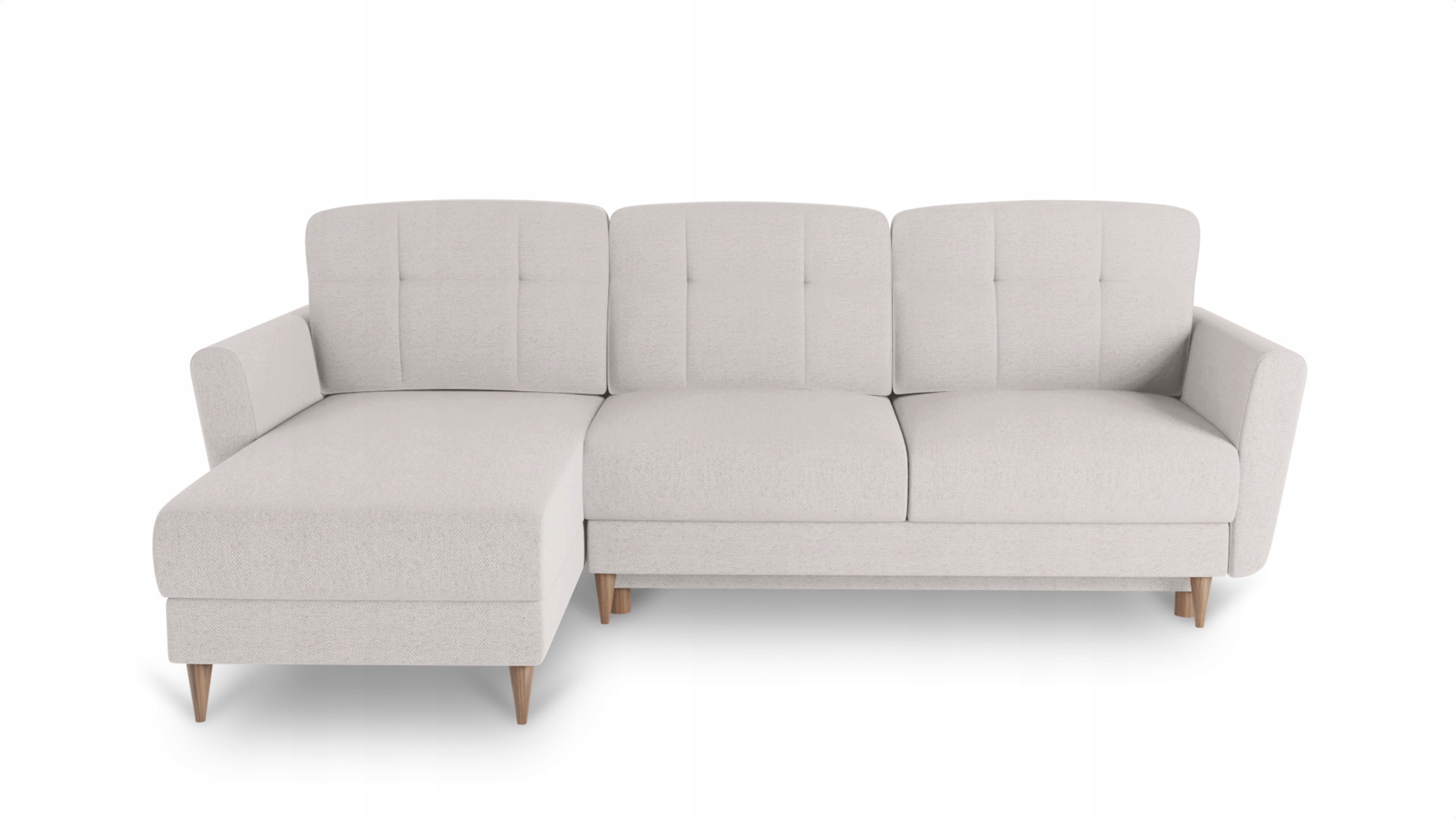 Rohová Sedací Souprava s funkcí spaní Bim Furniture, béžová tkanina