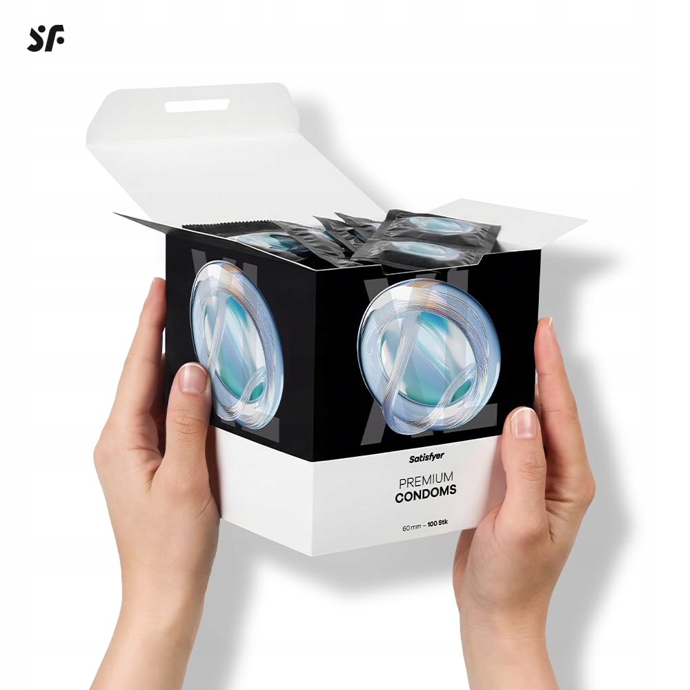 SATISFYER Prezerwatywy XL Dla Mężczyzn 100 Sztuk 60 mm Cienkie i Bezpieczne — miniatura 6