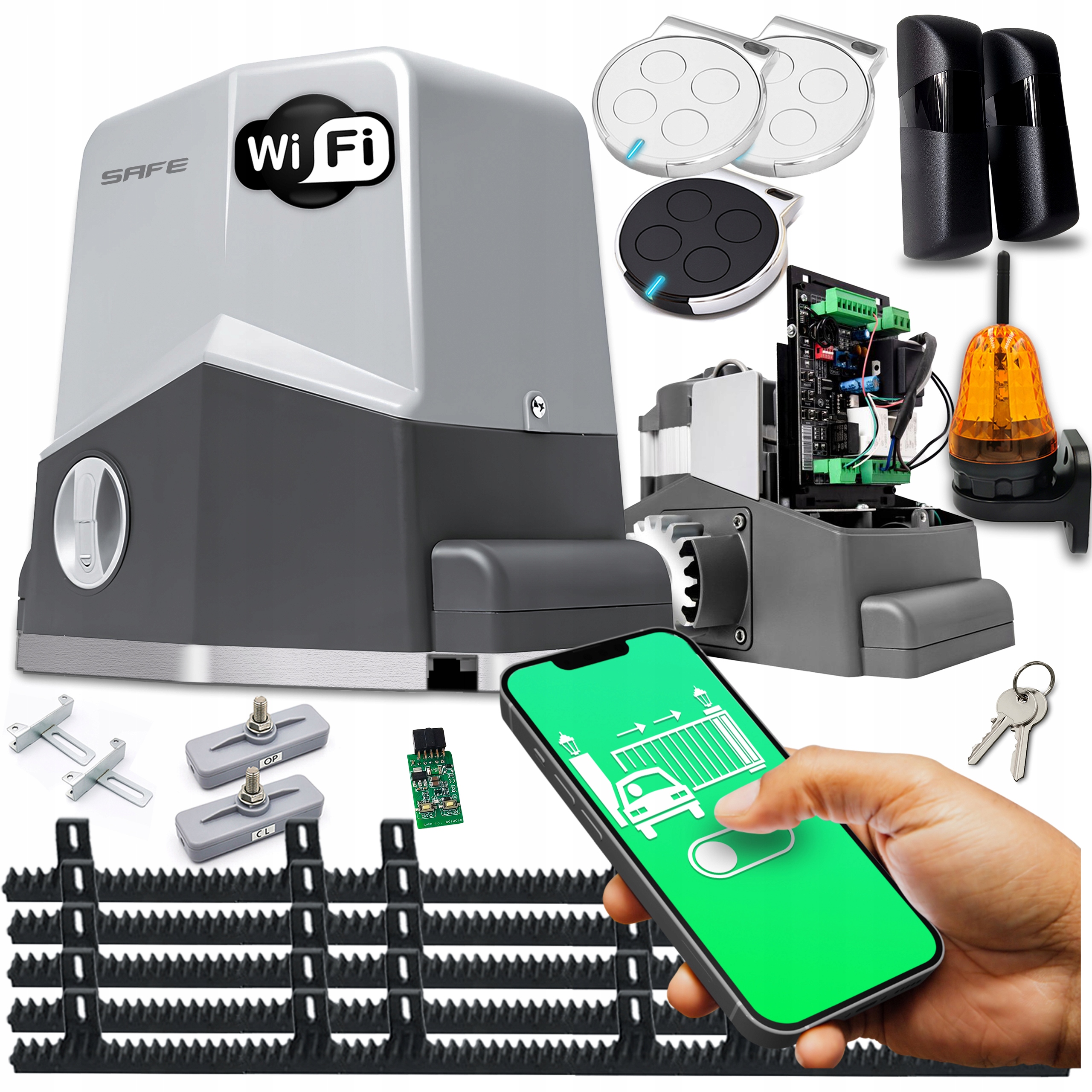 Set Pohon Pro Posuvnou Bránu lampa pohonu ovladače 600 kg Wifi automat