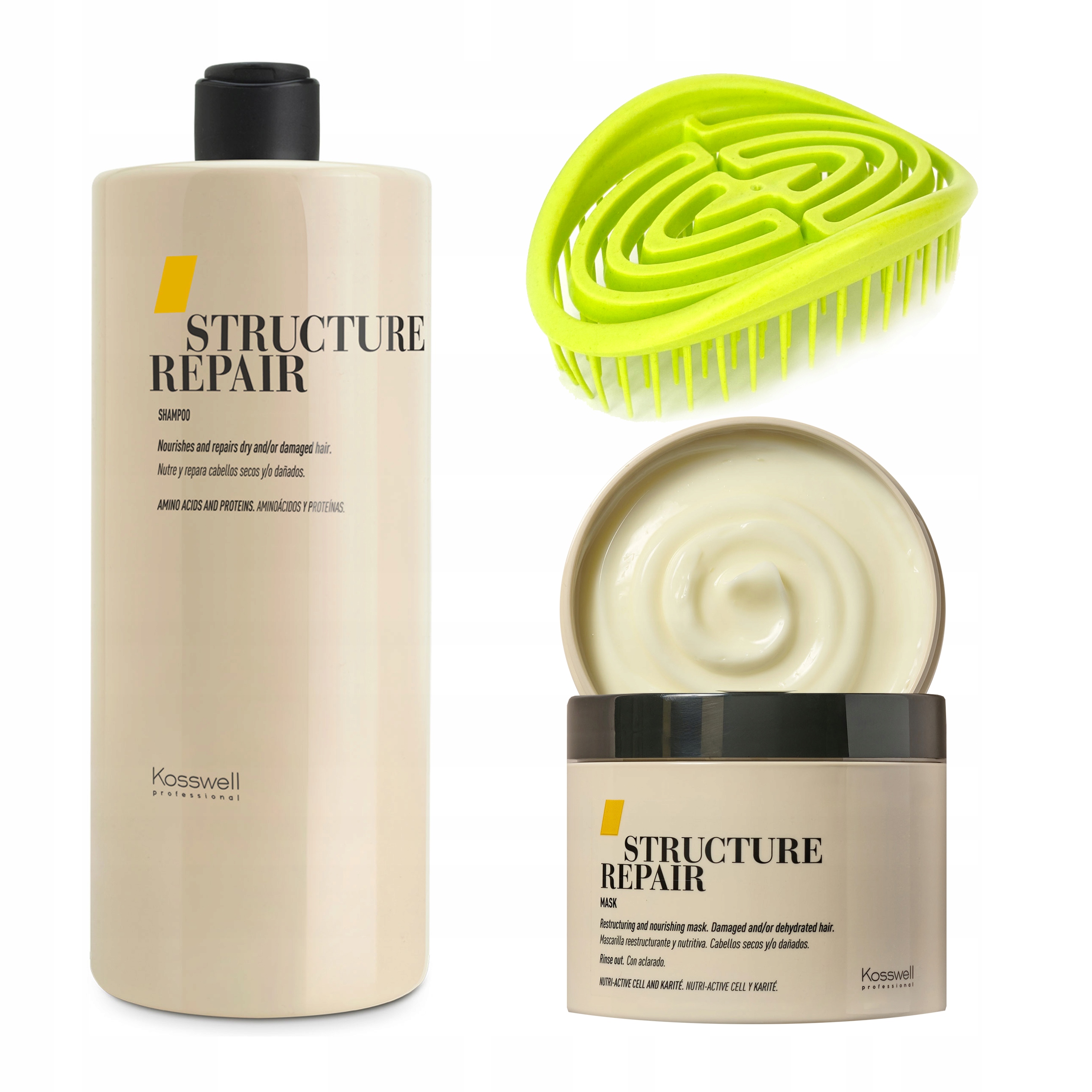 Sada kosmetických přípravků kartáč na péči o vlasy pro ženy a dívky