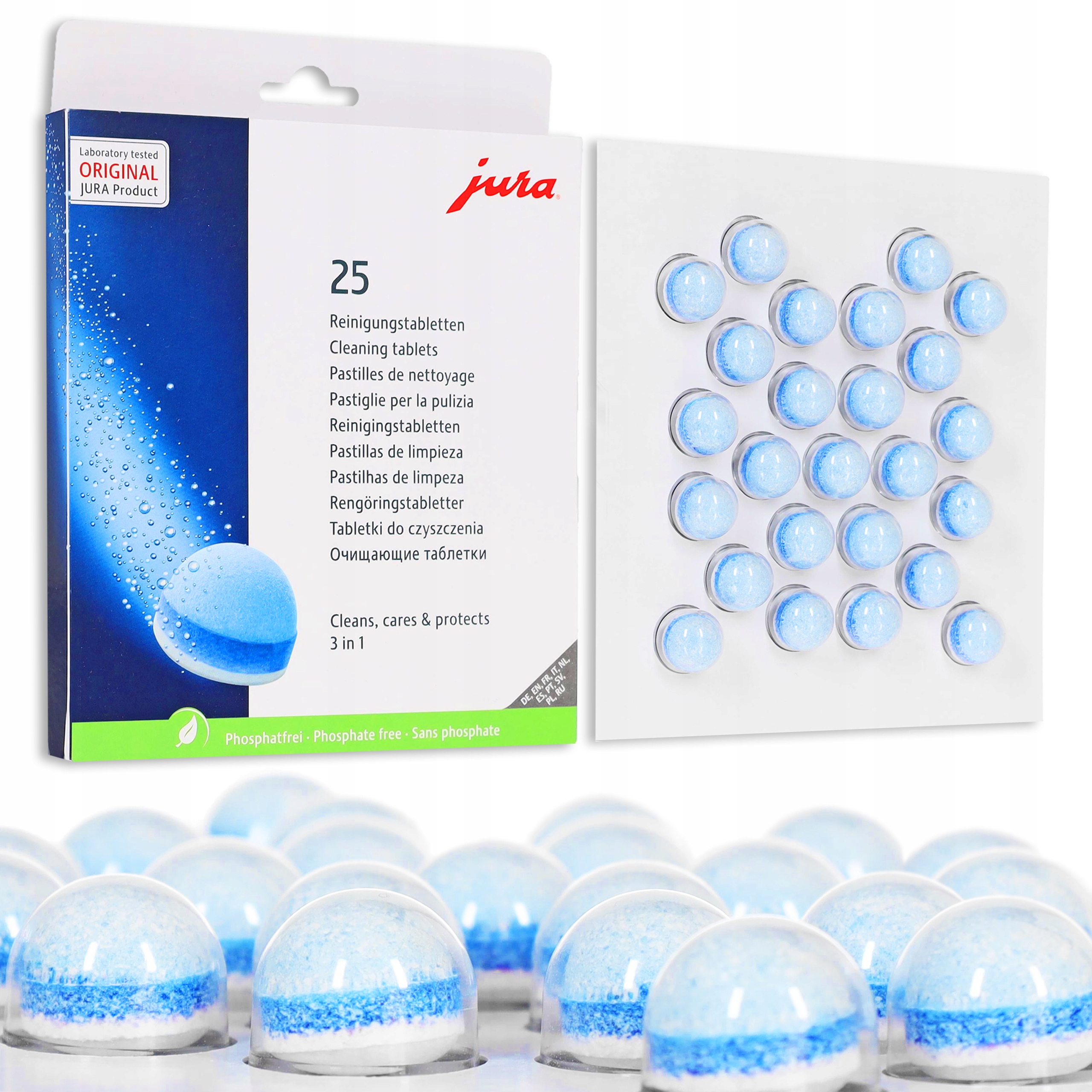 Jura Čistiace tablety do kávovaru 25ks 3-fázové