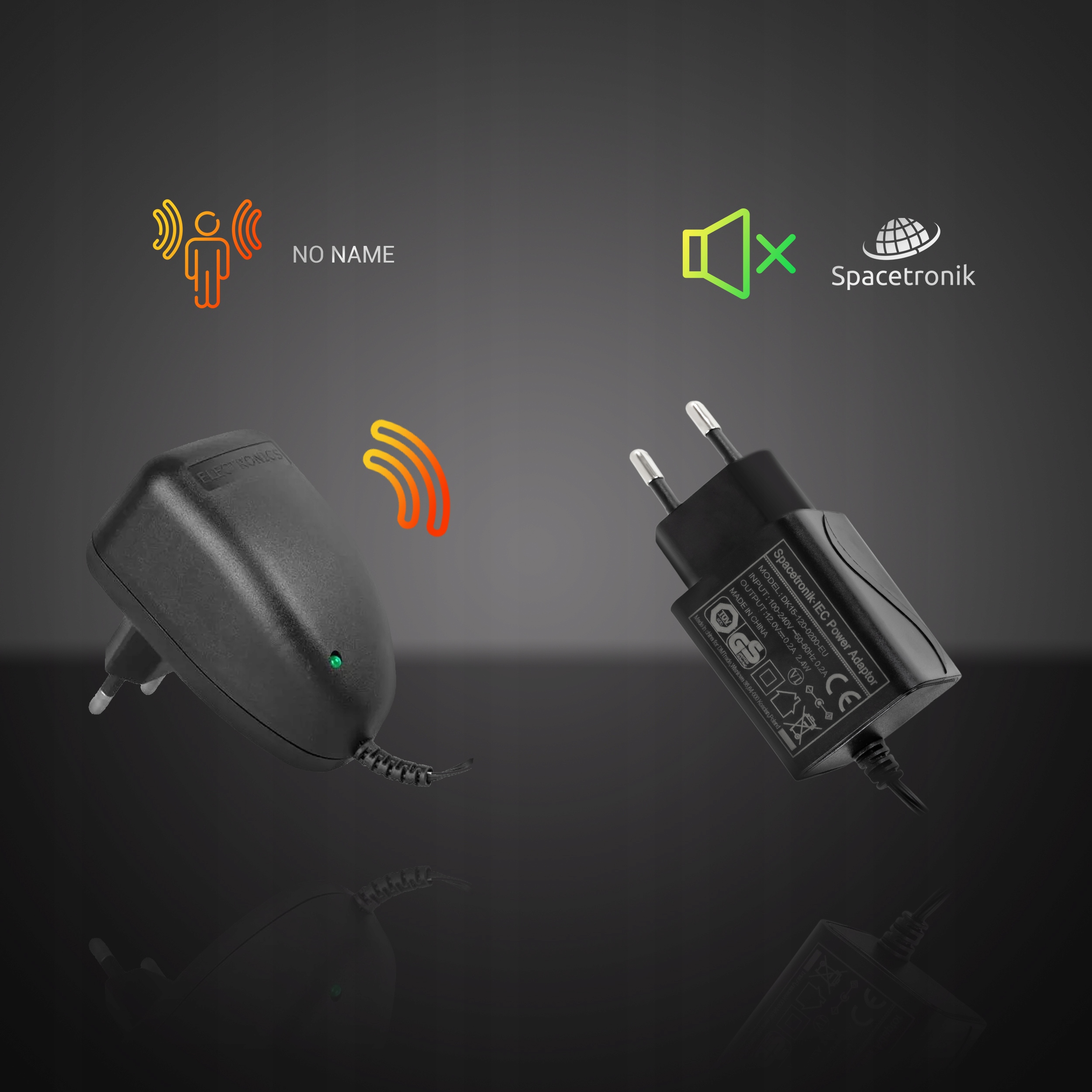 Zasilacz do anteny telewizora 12V 0,2A wtyk F Model PS_F12V_02A