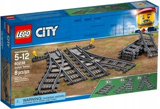 

Lego City Zwrotnice Kolejowe 60238 Tory Pociąg
