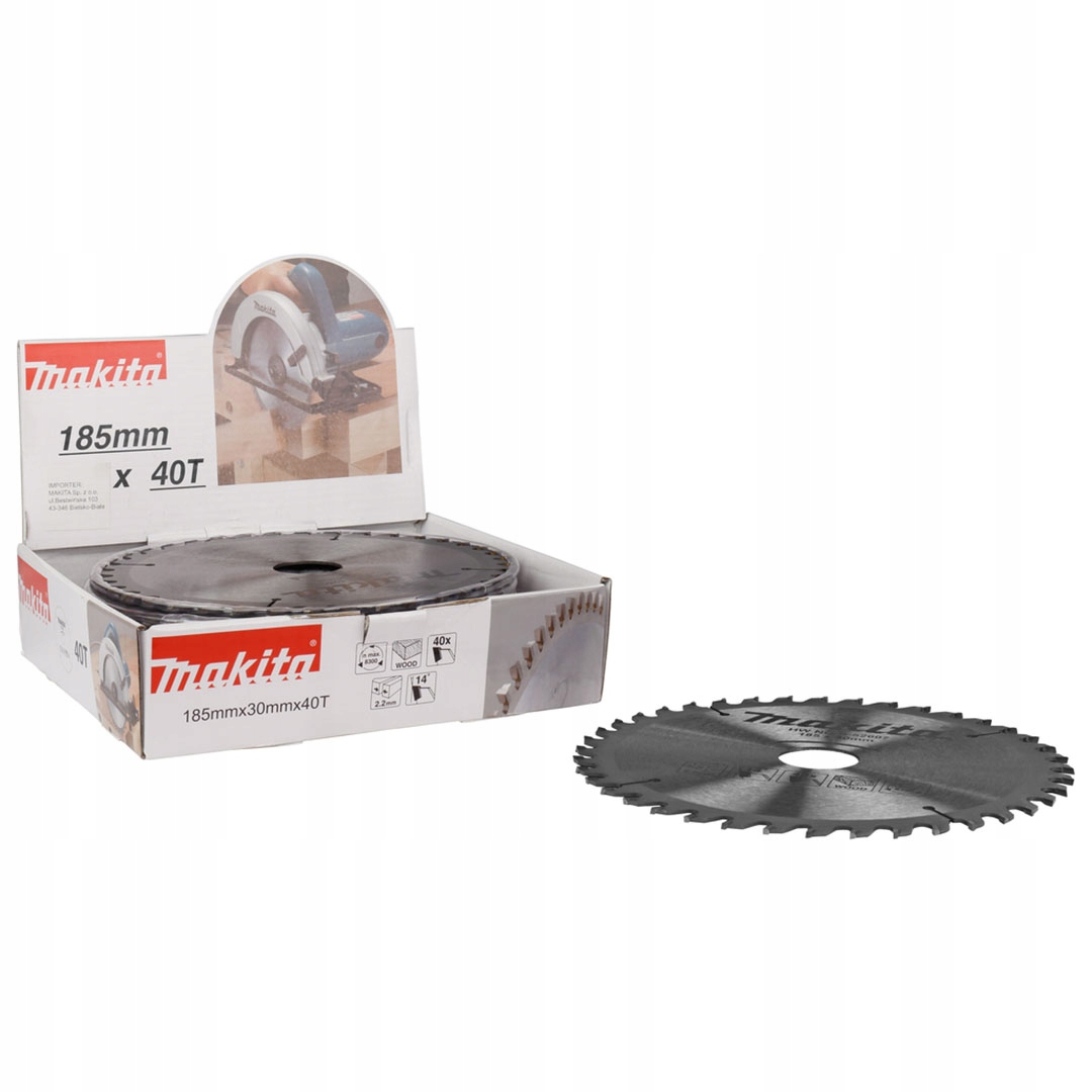 Kotoučová pila Makita D-52607-10 185x30mm 40T s vidlicí 10 Ks.