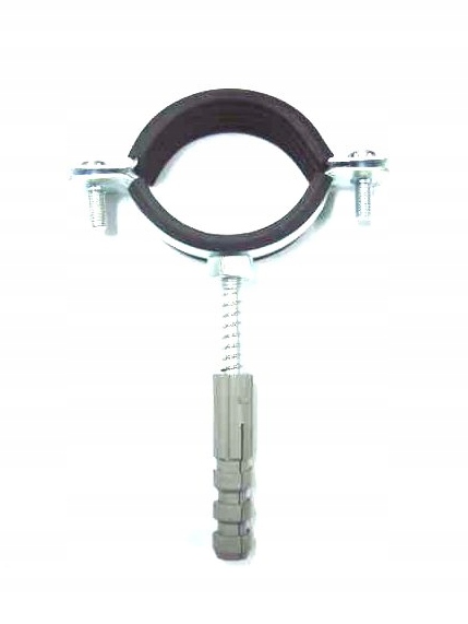 UCHWYT STALOWY Z GUMĄ 1" DO PCV 32 OBEJMA DO RUR