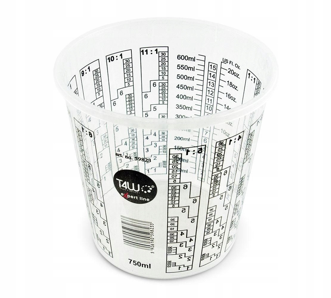 T4W Kubek do mieszania lakieru z podziałką 750ml Kod producenta 59823