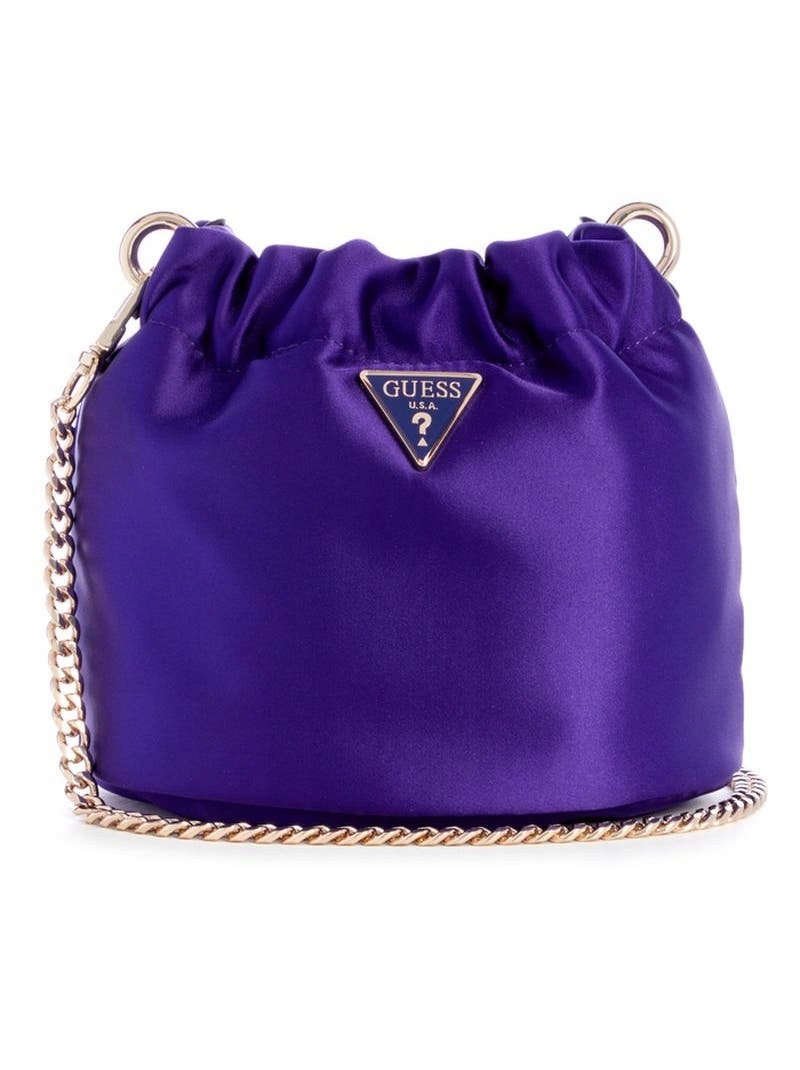 Guess Fialová Saténová Taška Sáček