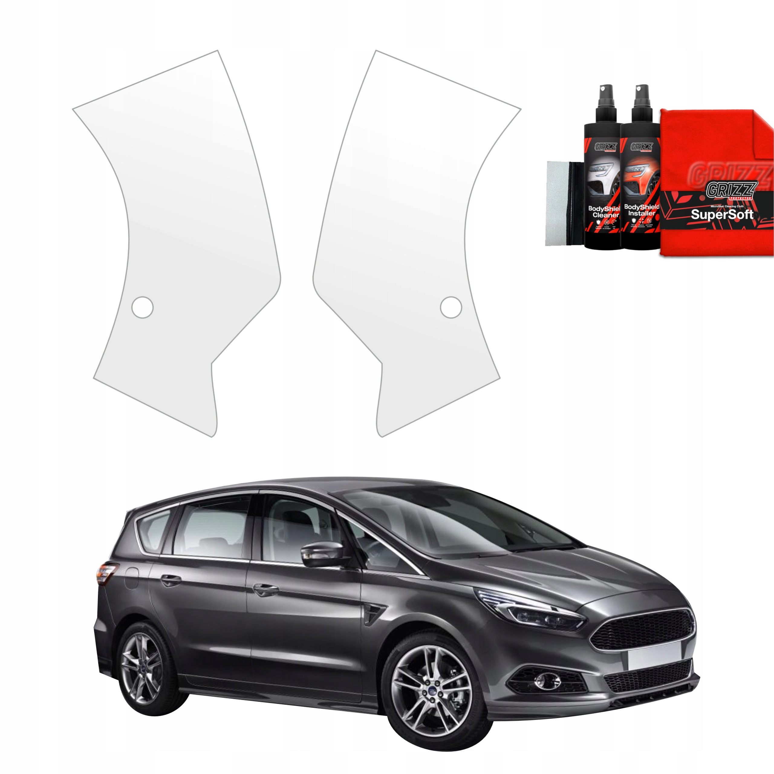 2v1 Fólie na nárazník Ppf pro Ford S-Max MK2 (2015-2019)