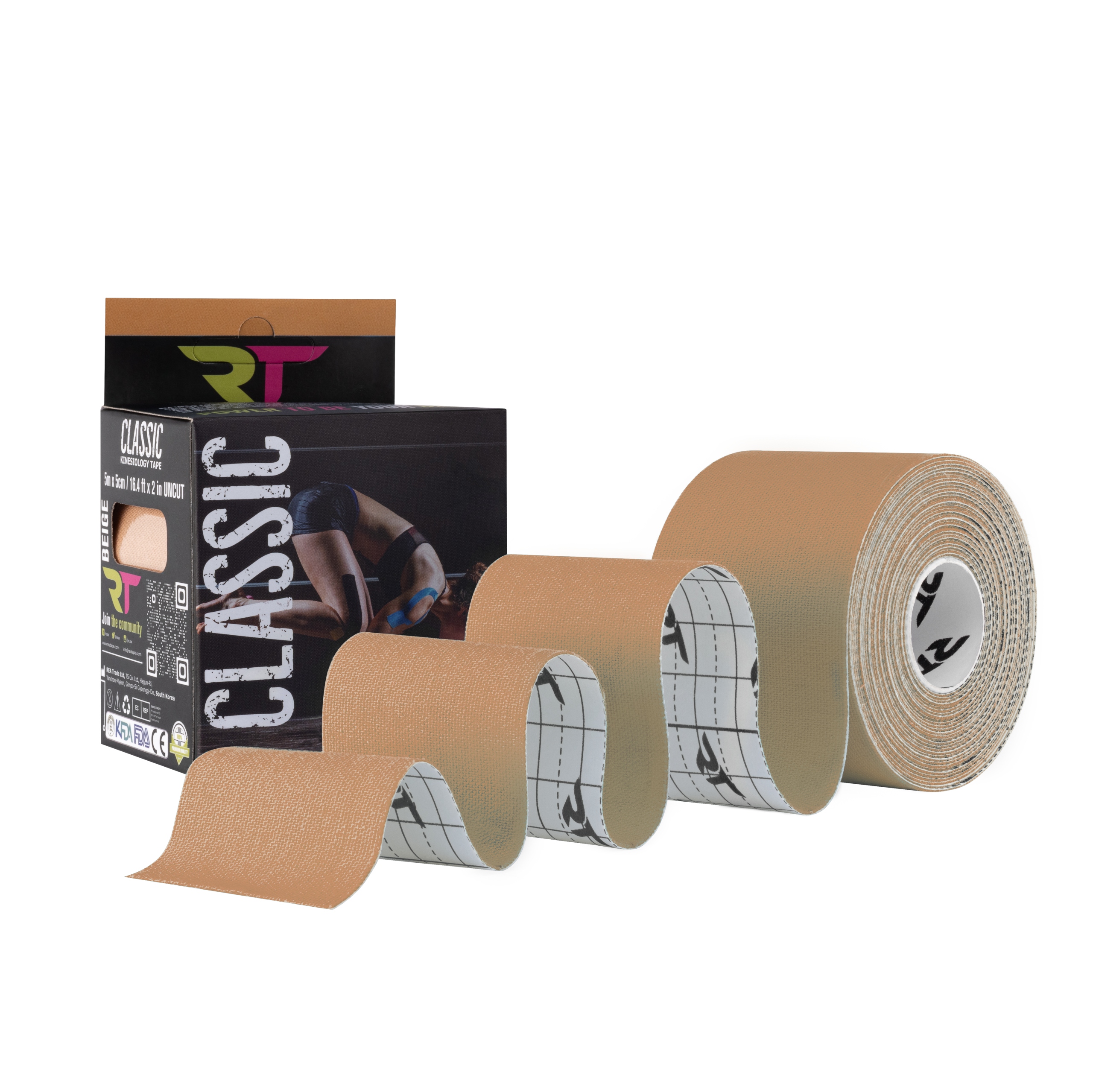 Лента для кинезиотапинга REA Tape Classic [без]