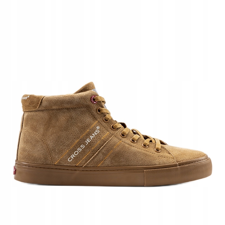 

Brązowe Skóra naturalna Buty Cross Jeans r.40