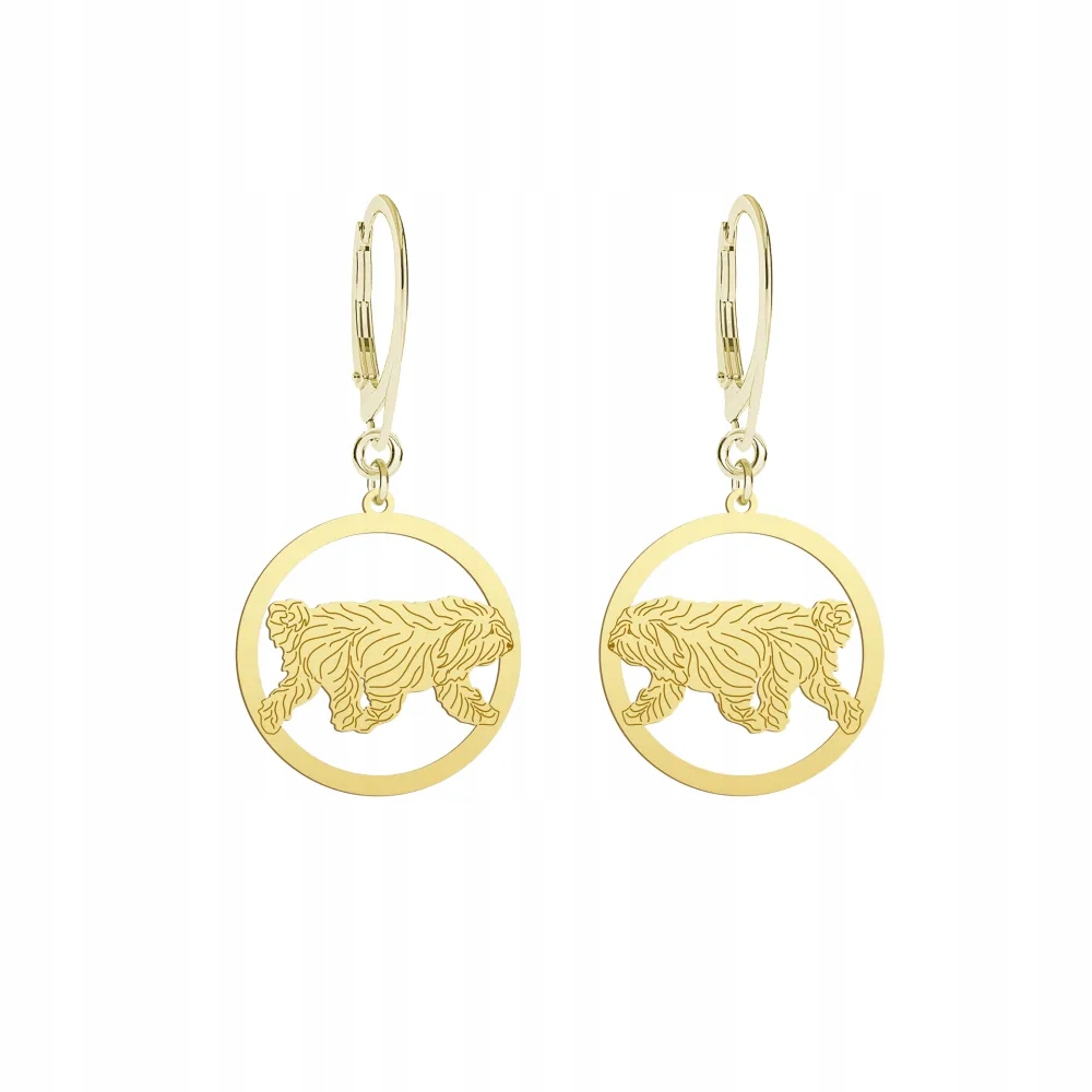 Náušnice Zlaté s psem Odis 925 Šperky jako Dárek Bigiel Žena Gravírování