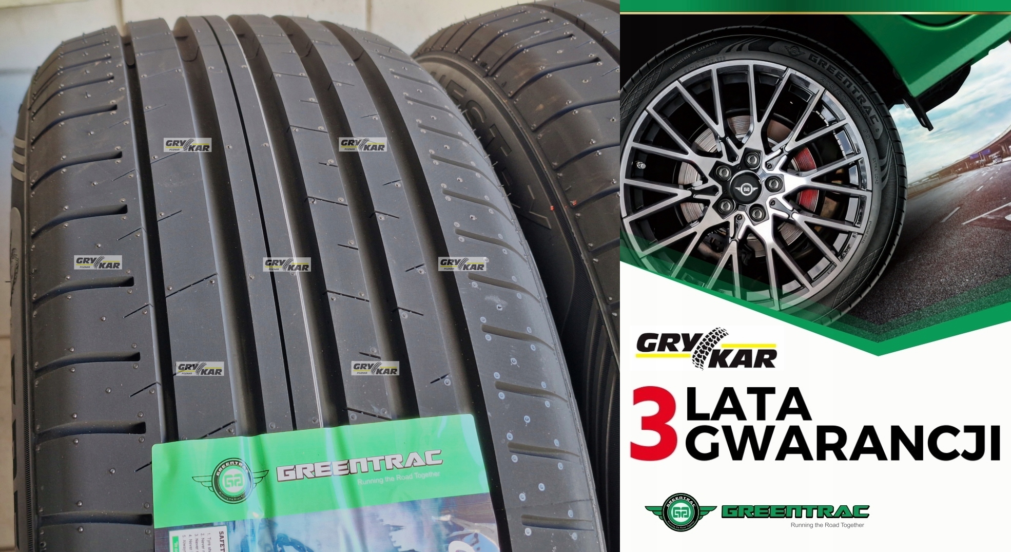 Opony 215/55R17 Greentrac Quest-X przycz.: A 2026r 3 lata gwar. 230zł/szt.