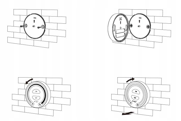 PILOT naścienn PANEL MiLight FUT087B taśm LED MONO Marka LED-ONE