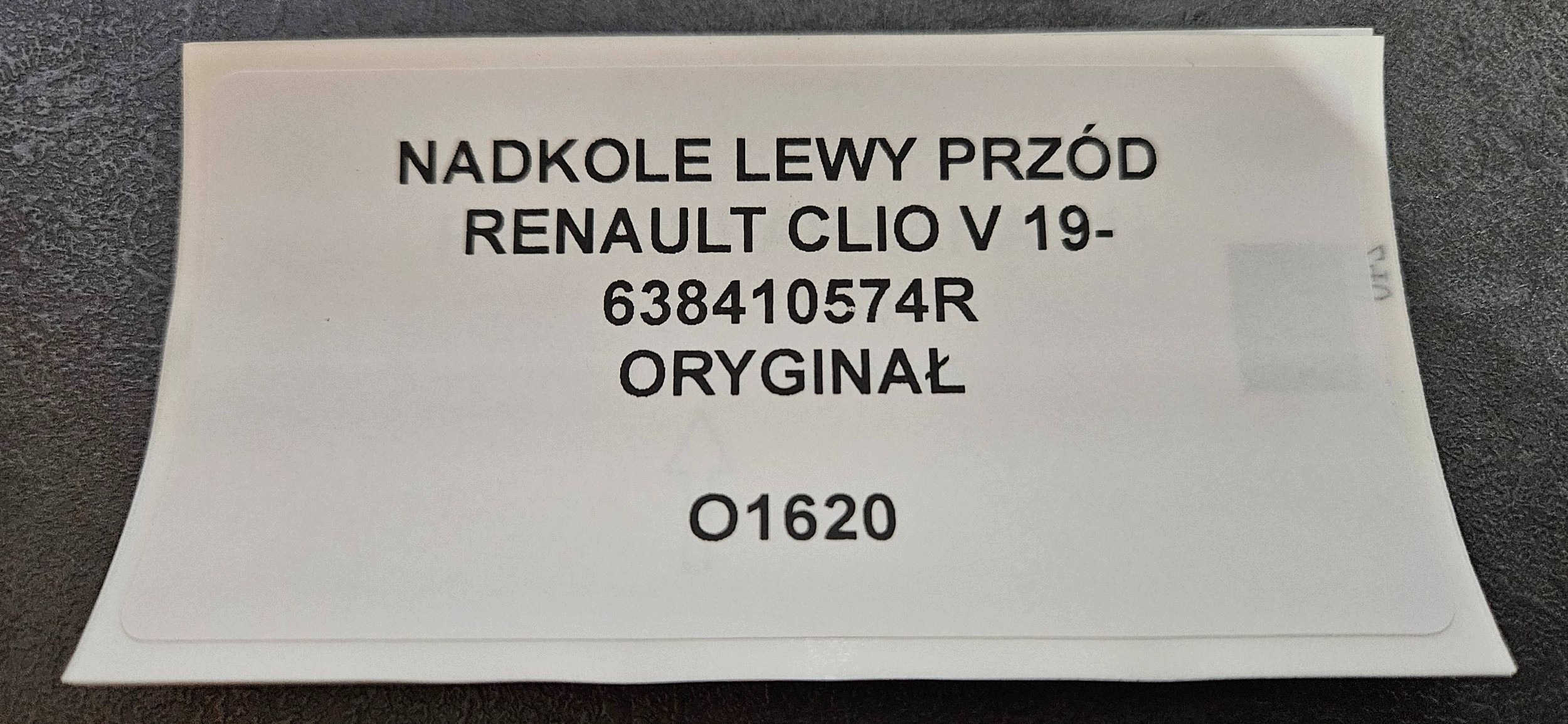 mudguard front left side Renault Clio V 638410574R