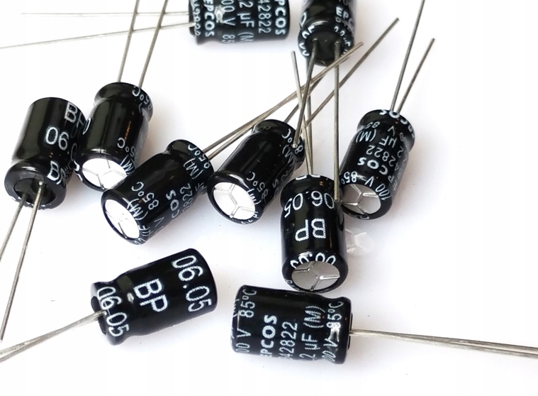 [5szt] Kondensator elektrolityczny bipolar Epcos 2.2uF 100V Ø6.3x11 B82422