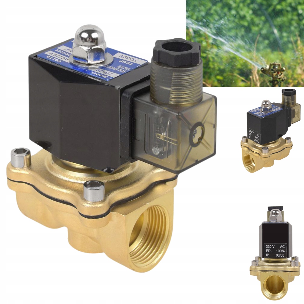 Mosazný Elektroventil Vodní Ventil Nc 3/4 Elektromagnetický