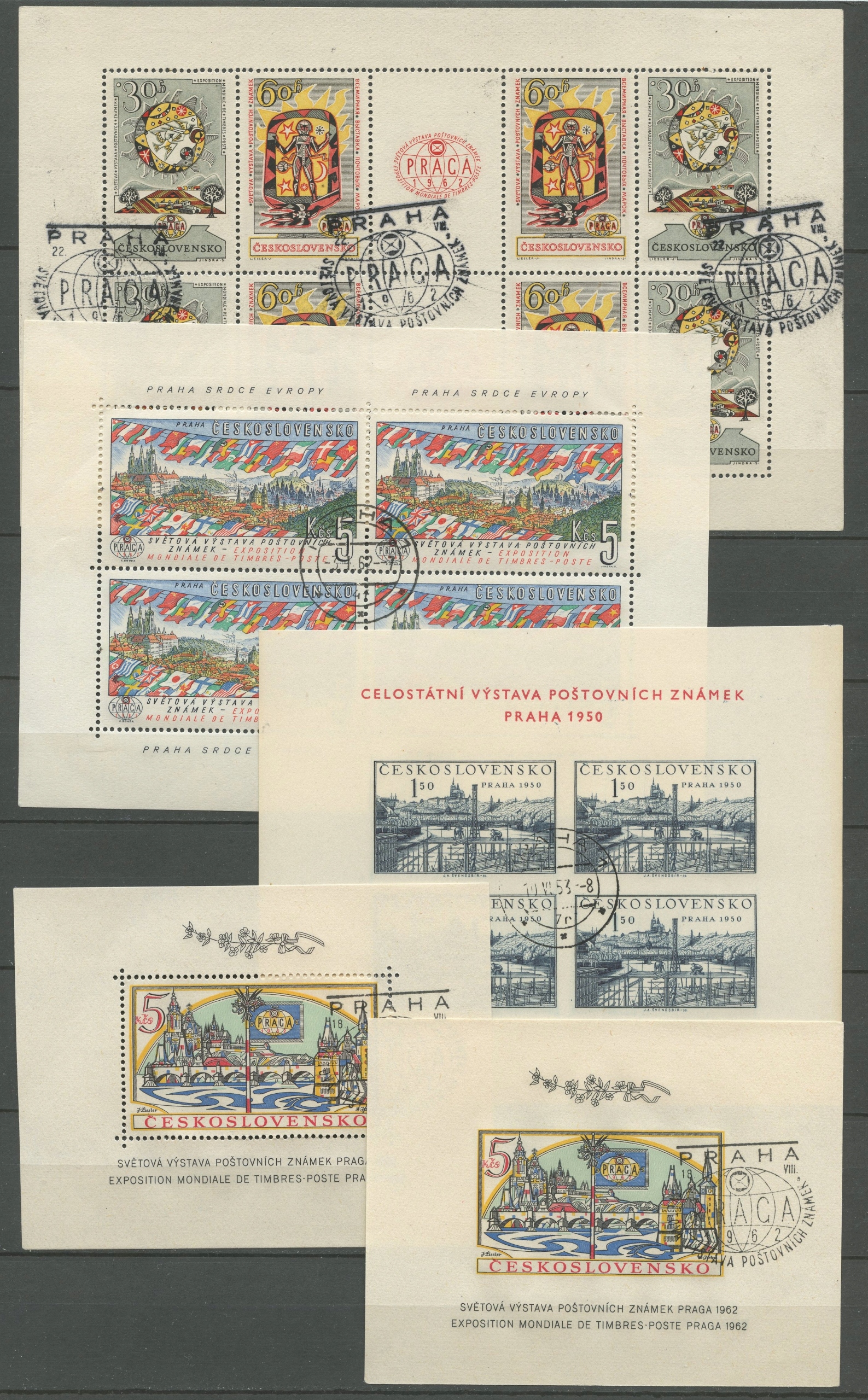 Czechosłowacja zestaw znaczków
