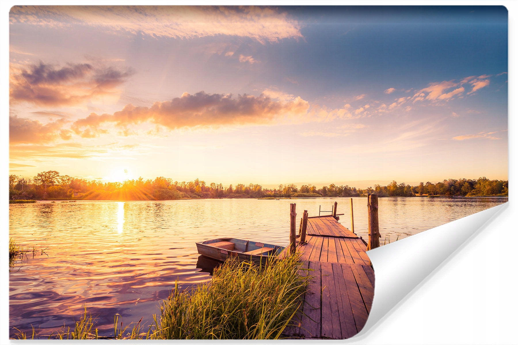 

Fototapeta Jezioro Zachód Słońca Pejzaż 3D 315x210