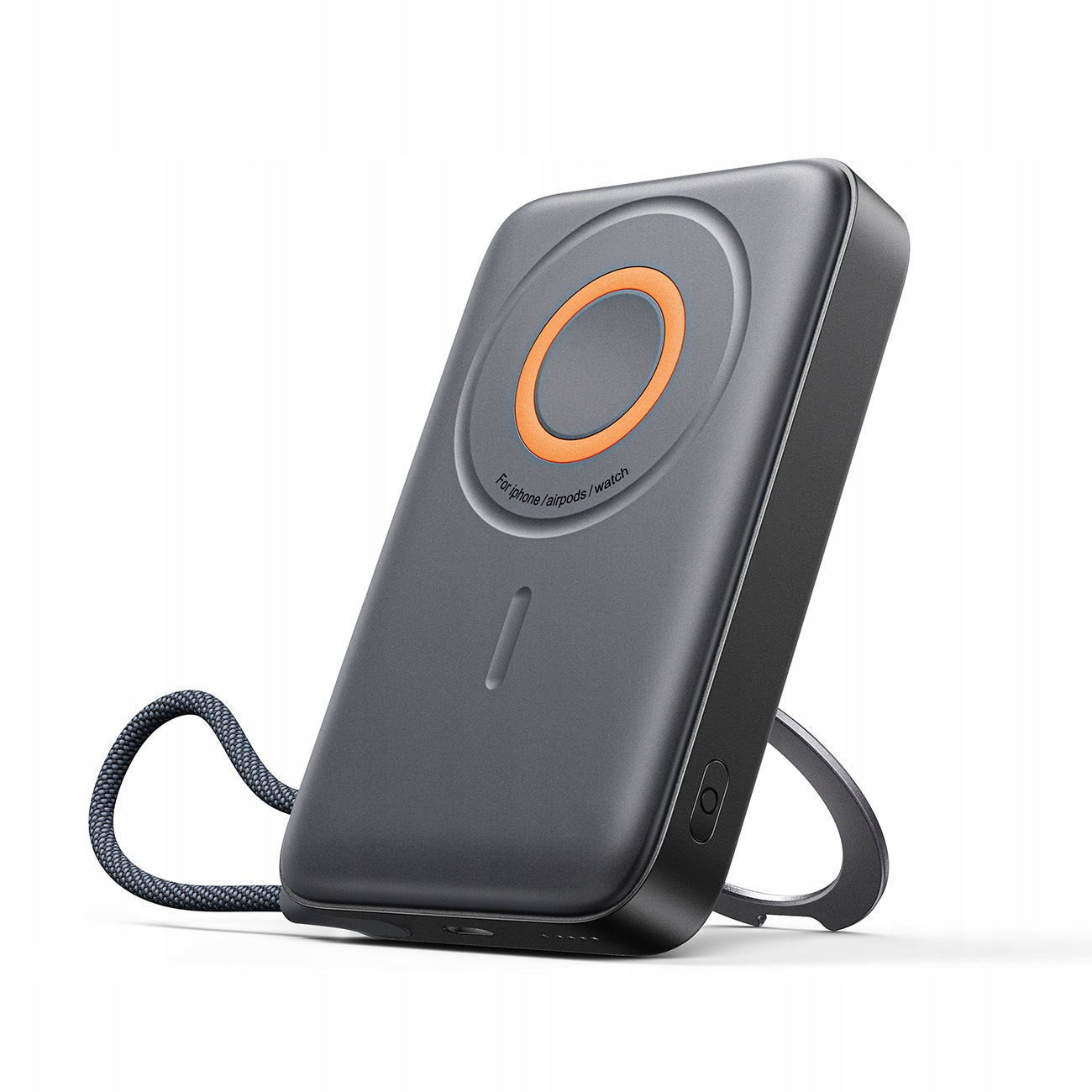 Powerbanka 3v1 Joyroom 22,5W 10000mAh indukční MagSafe s kabelem, černá
