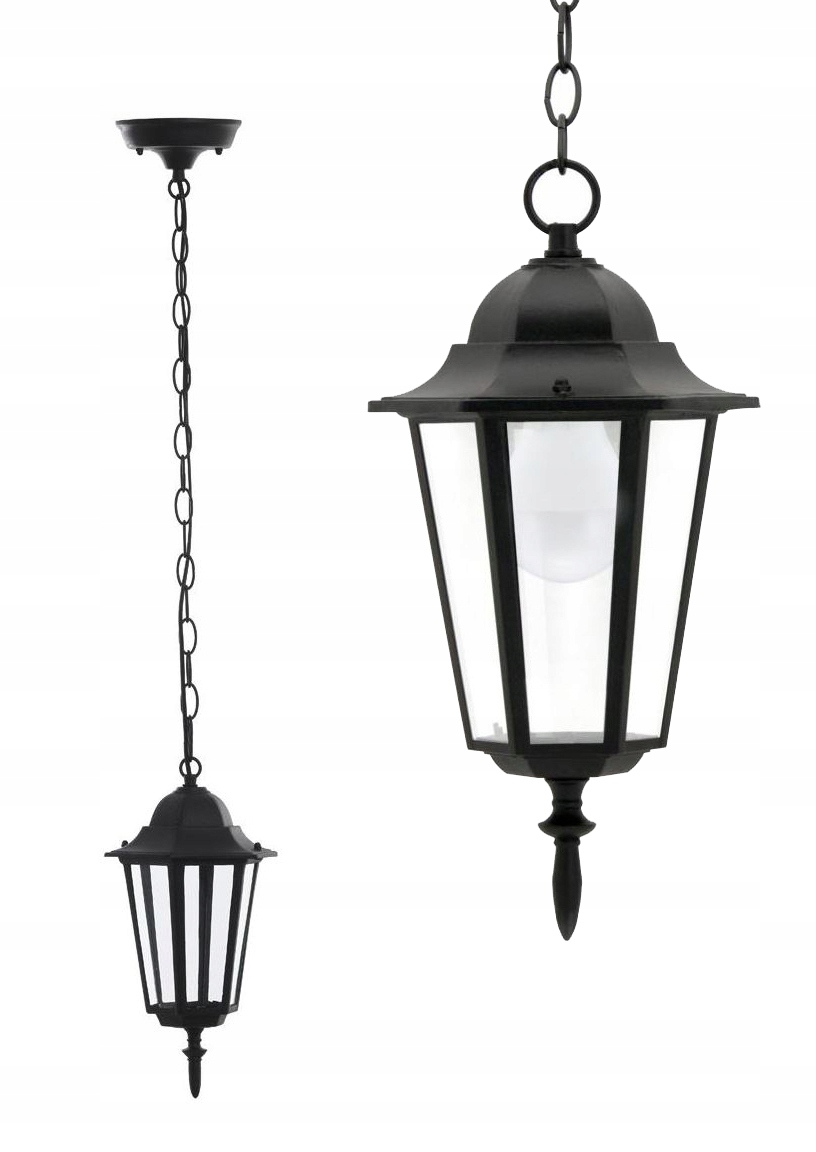 

Lampa Ogrodowa Wisząca Zewnętrzna Led E27 Latarnia