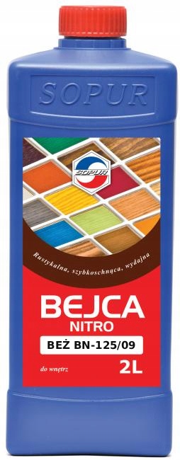 Bejca nitro rustykalna do drewna Sopur 2L Beż BN-125/09