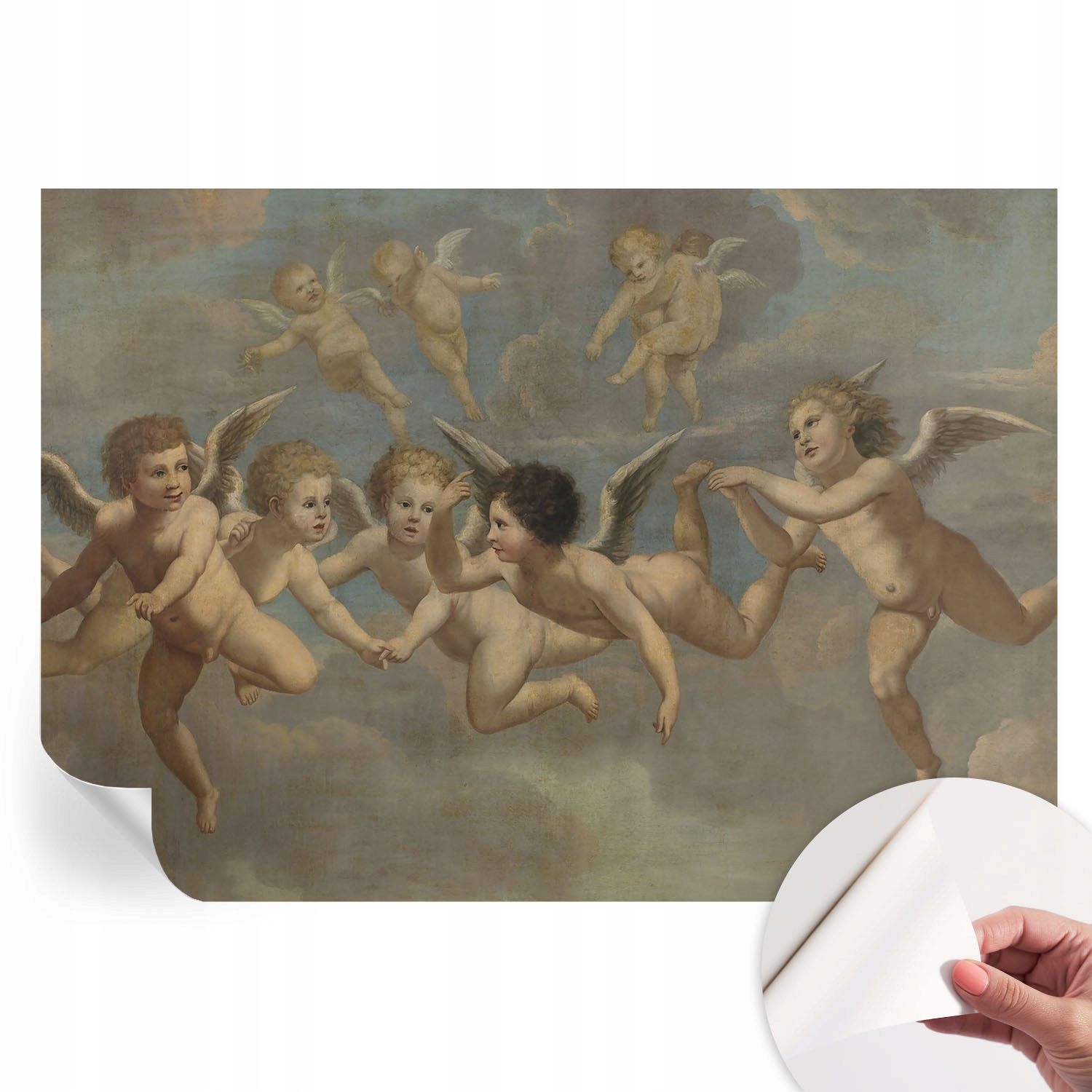 Samolepiaca tapeta na stenu Premium Anjelské postavy 208 x 146 cm