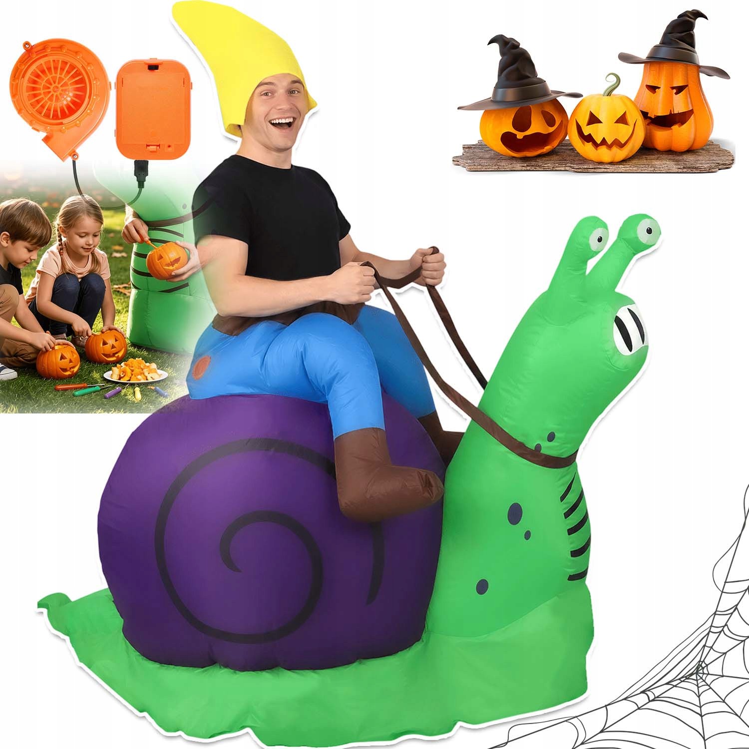 Kostým Nafukovací Kalhoty Na Halloween Hlemýžď 150-190 CM