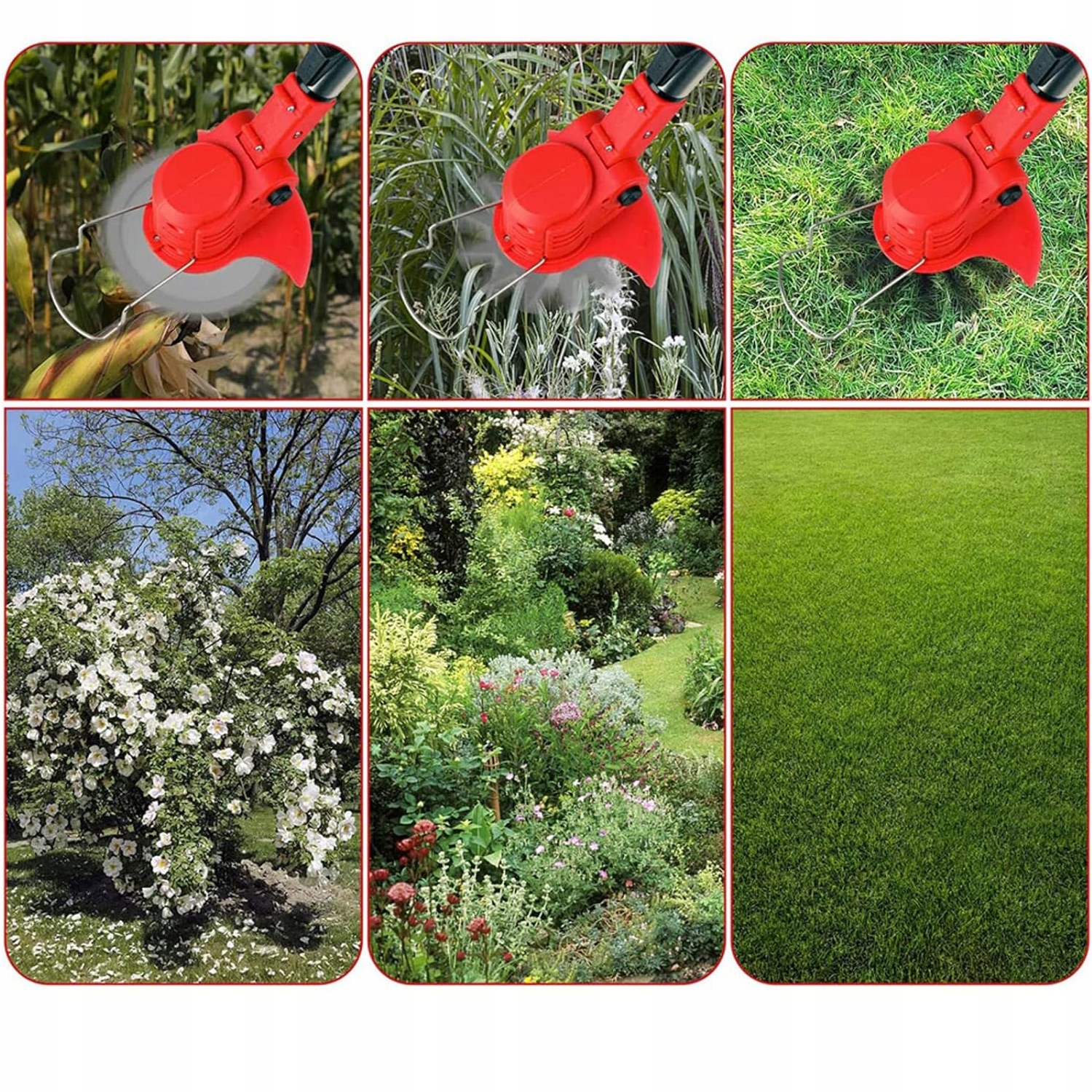 ZESTAW PODKASZARKA AKUMULATOROWA KOSA OGRODOWA WYKASZARKA DO TRAWY + AKU Waga narzędzia 1 kg