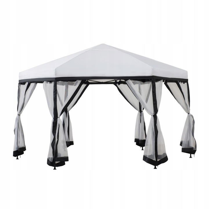 Zahradní pavilon Pop Up Expresní bílý rozkládací kovový 340 cm Stan