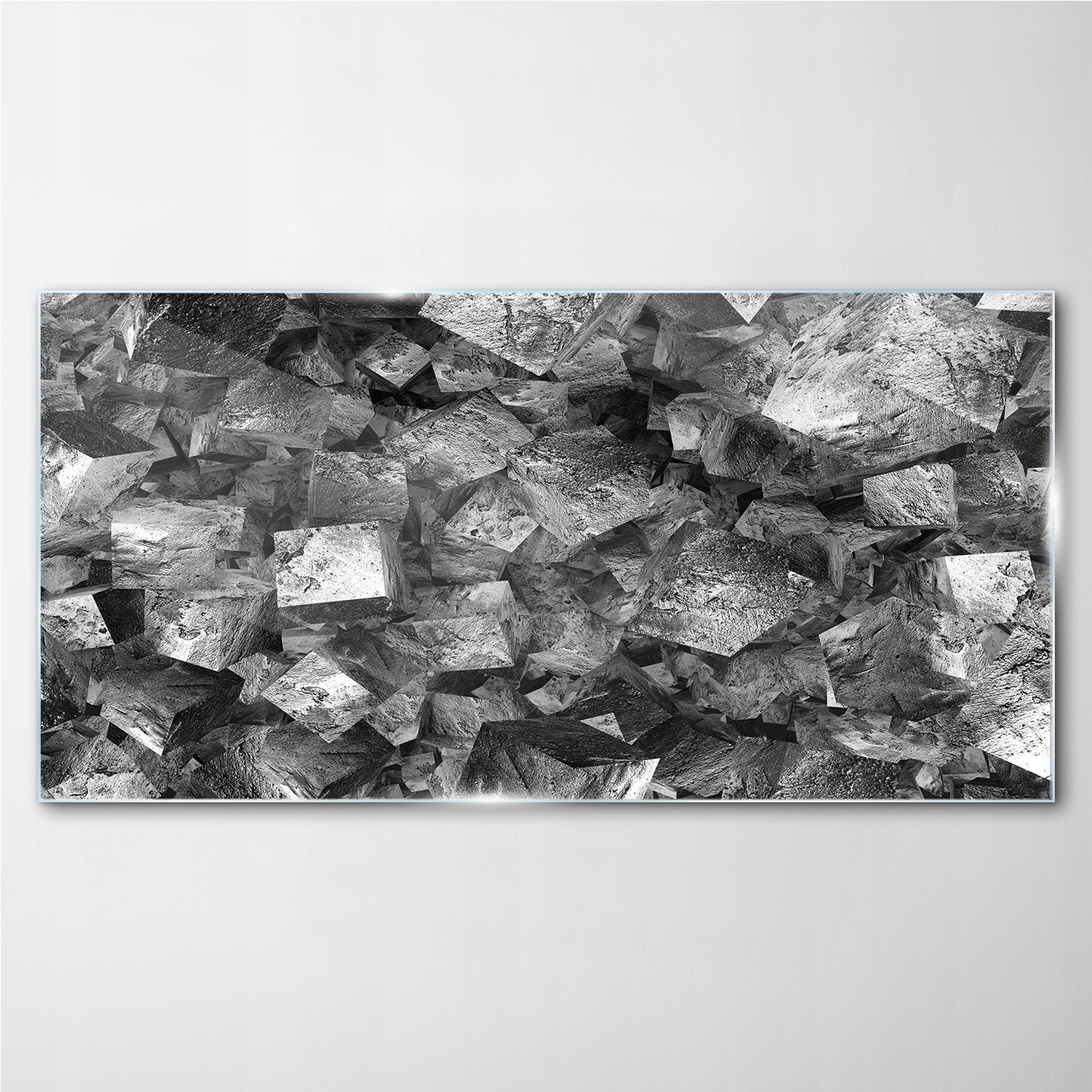 

Foto-obraz szklany na ścianę Kostka blok 140x70 cm