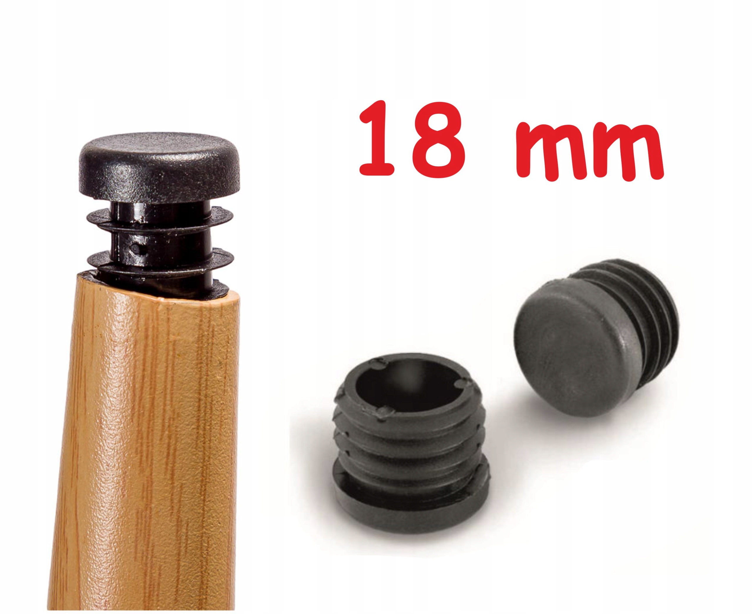 WYTRZYMAŁA POLSKA STOPKA ZAŚLEPKA KOREK NOGI 18mm