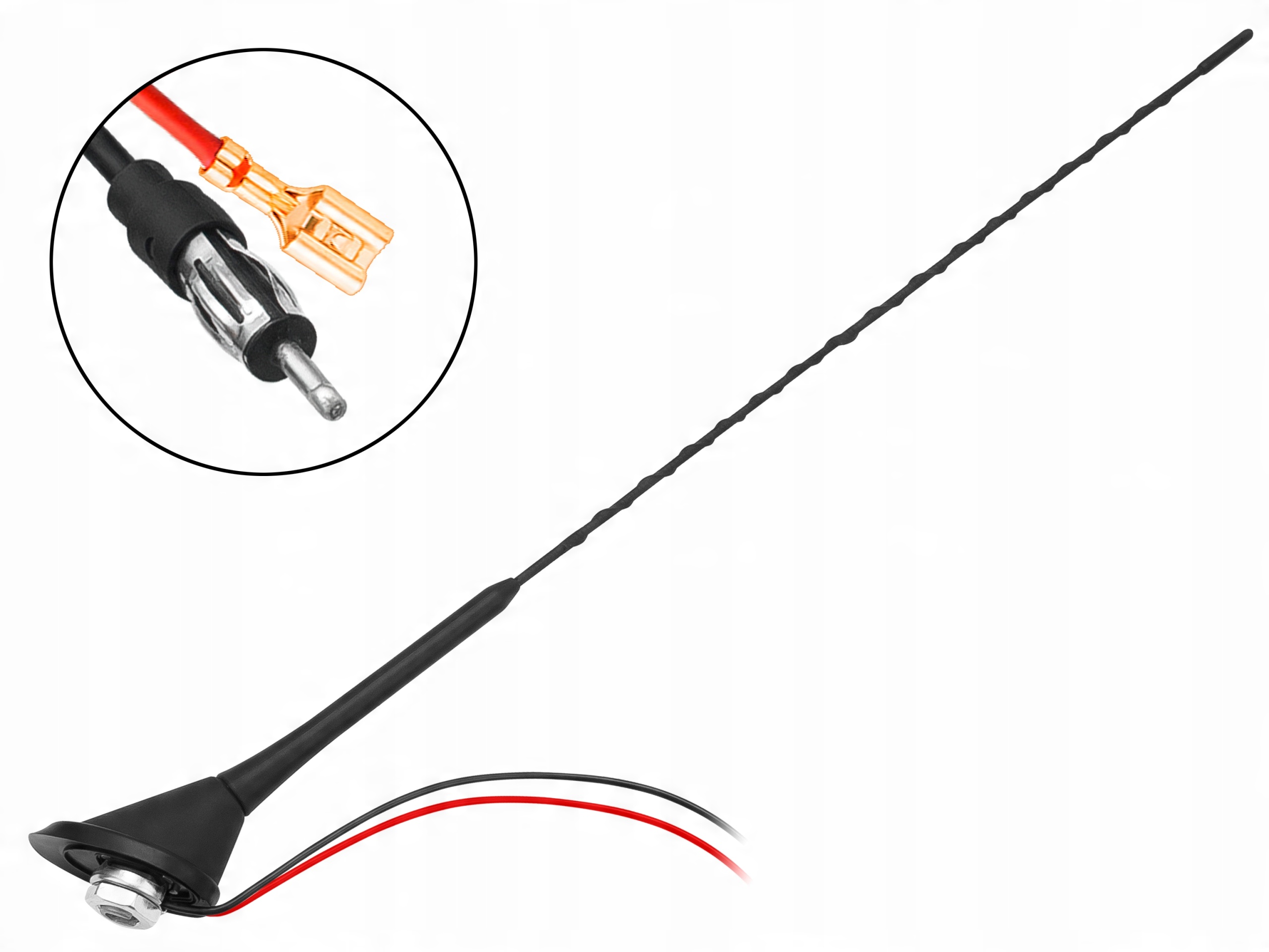 

Antena Dachowa Samochodowa Fm Am 41CM Wzmacniacz