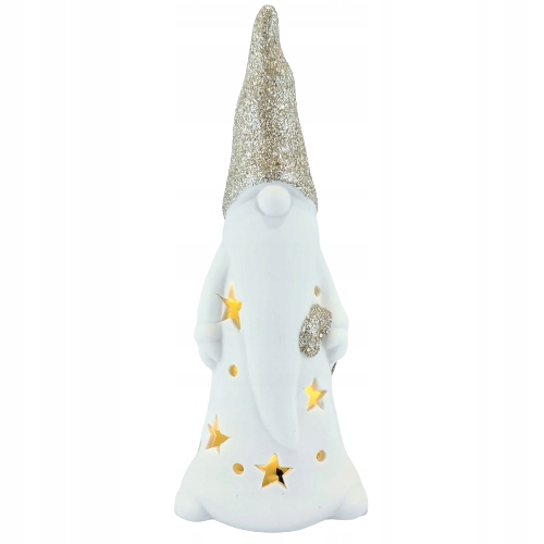

Porcelanowy Mikołaj Led 8,5 × 19,3 × 7,5 cm