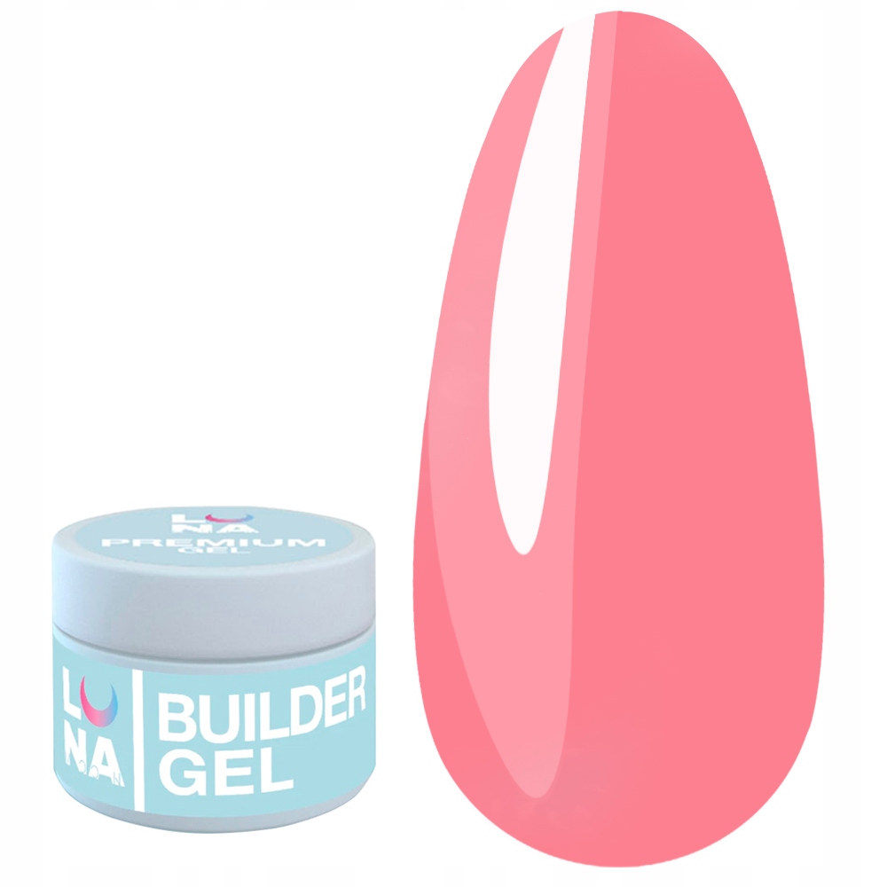 Stavební gel Luna Premium 14 červená růže 30 ml