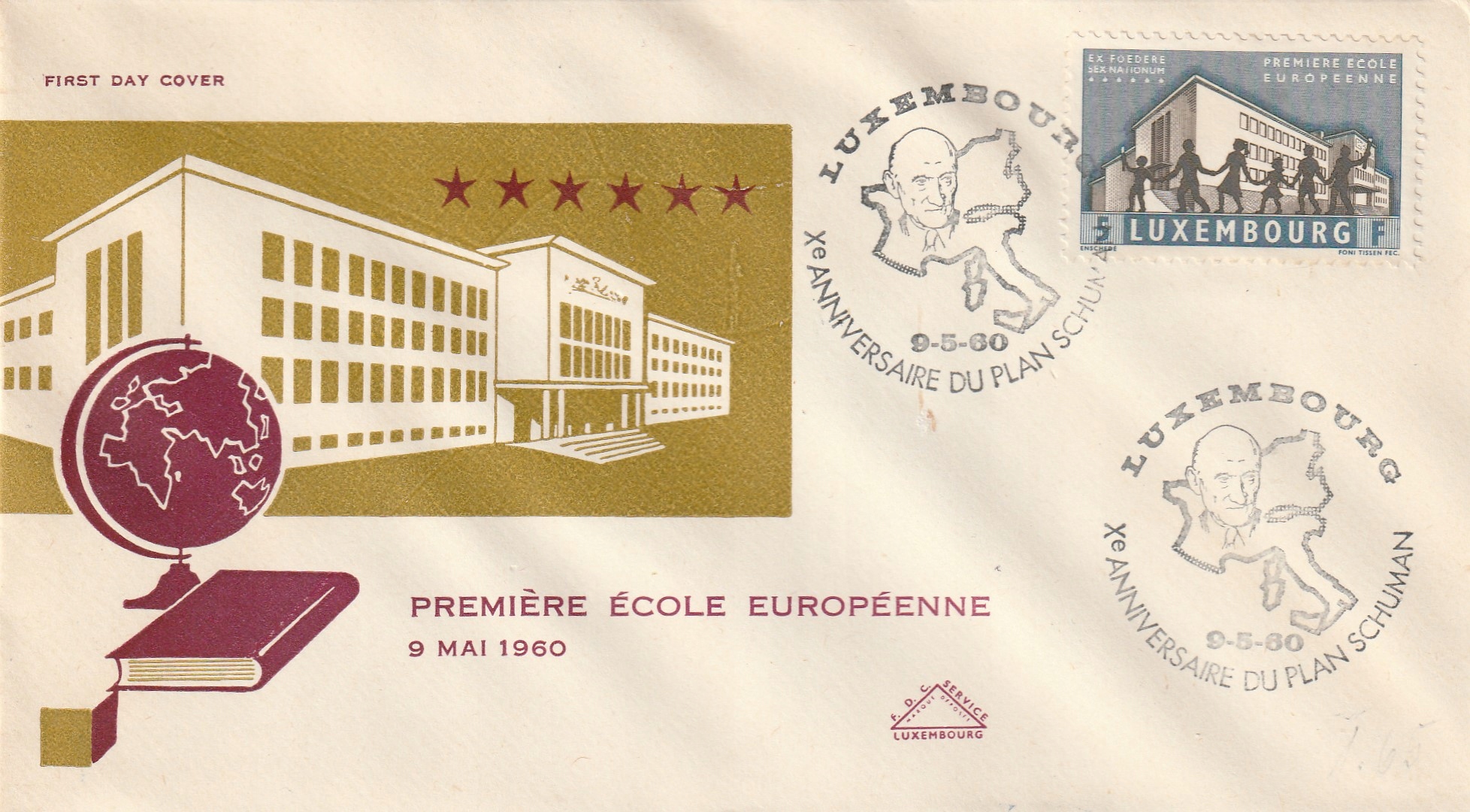 A 447. Luxemburg - FDC 1960.rok