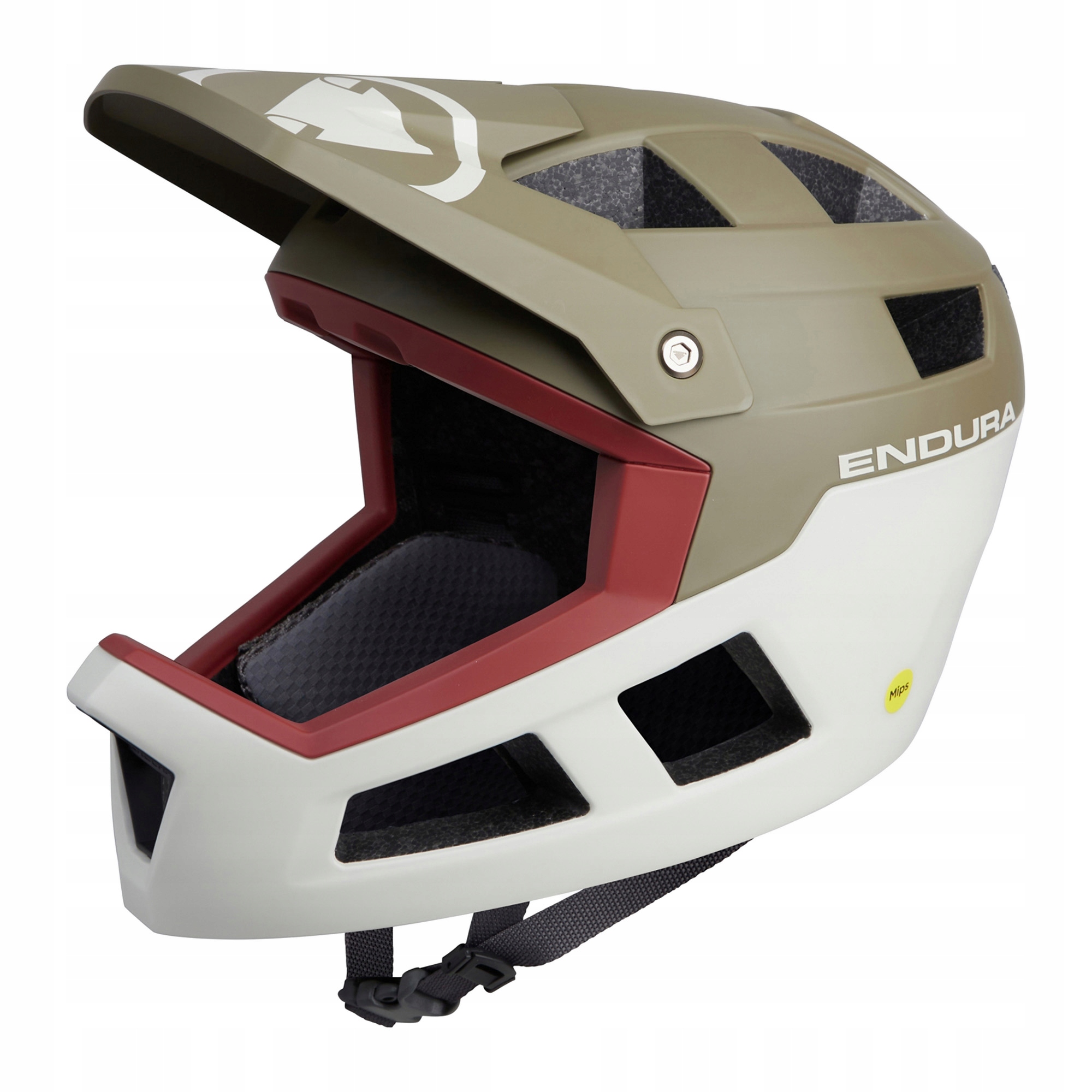 Kask rowerowy Endura Singletrack Full Face Mips tweed green