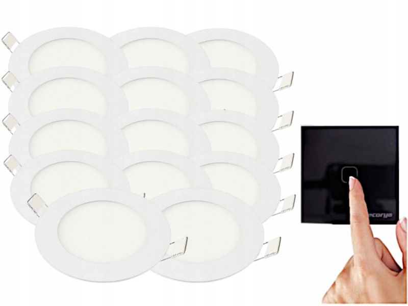 Sada Halogen Lampičky na strop 3W 14x Vypínač