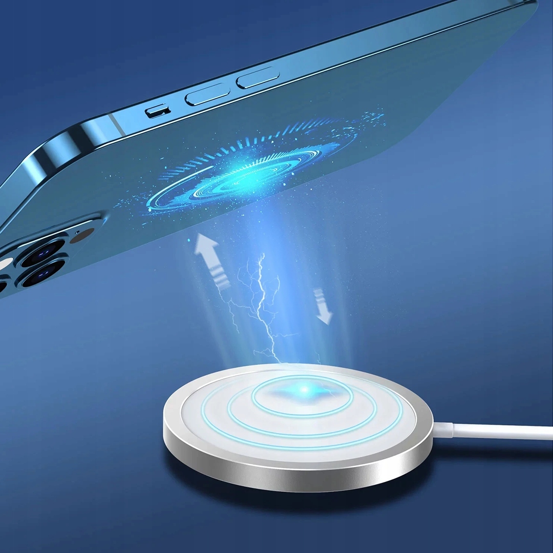 ŁADOWARKA INDUKCYJNA BEZPRZEWODOWA DO IPHONE MAGSAFE APPLE KOMPLET 20W QI Marka Slayo