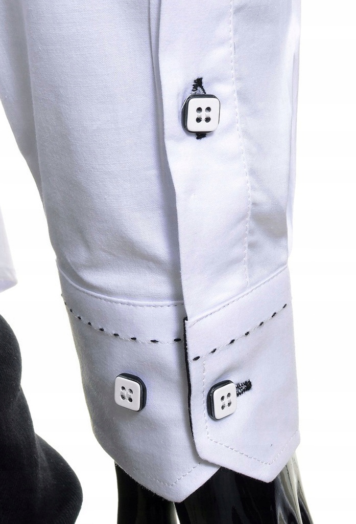 Koszula Męska Stójka Ślub Wesele Elegancka Prezent Rozmiar kołnierzyka M