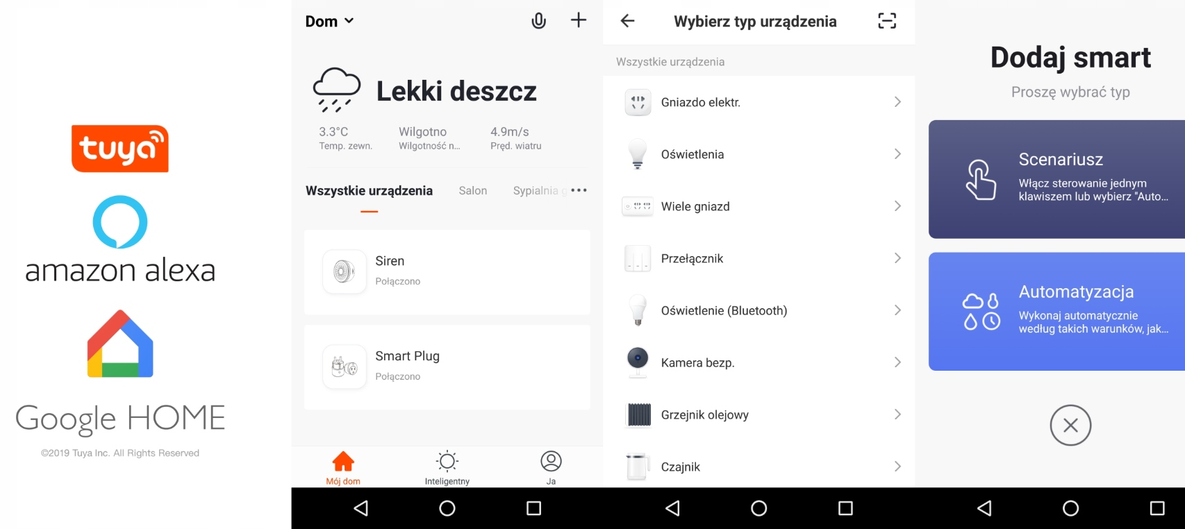 Centrala sterująca Tuya Bramka Centralka ZigBee 3.0 ZHUB-W Seria Bramka Centralka ZigBee 3.0