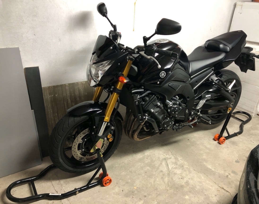 STOJAK MOTOCYKLOWY PODNOŚNIK PRZÓD TYŁ - STABILNY PRZEWRÓTNIK KOŁA Stan opakowania oryginalne