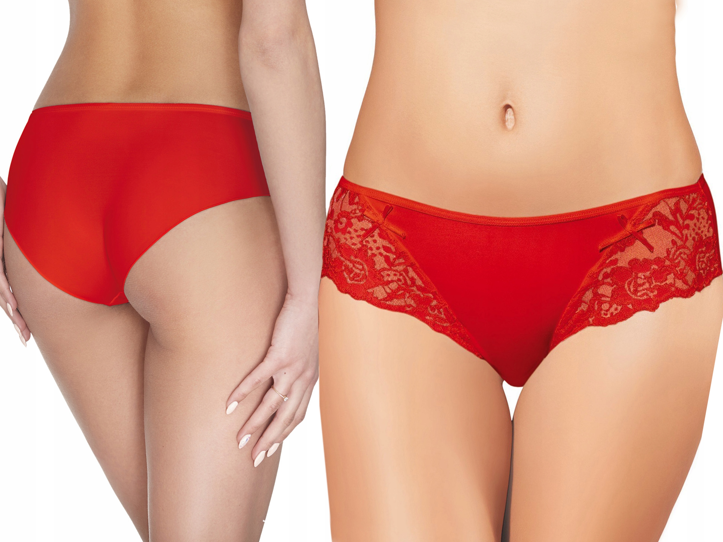 

023 Klasyczne Figi z Mikrofibry Ewana Czerwony S