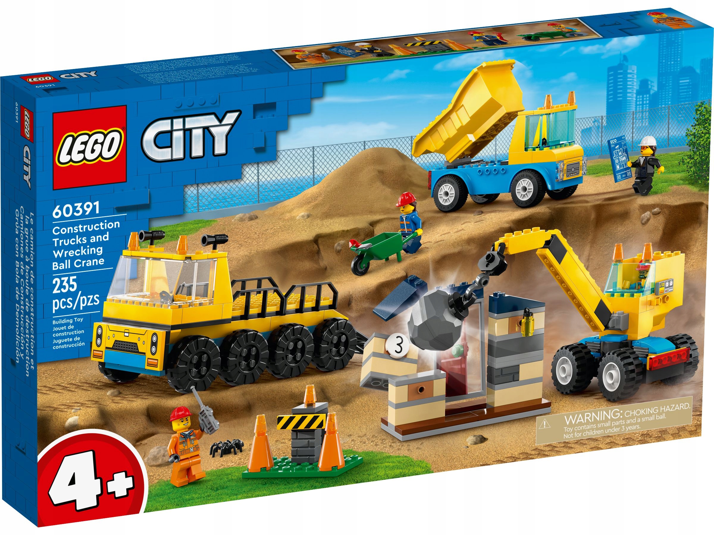 

Lego 60391 City Ciężarówki I Dźwig Z Kulą Wyburzen