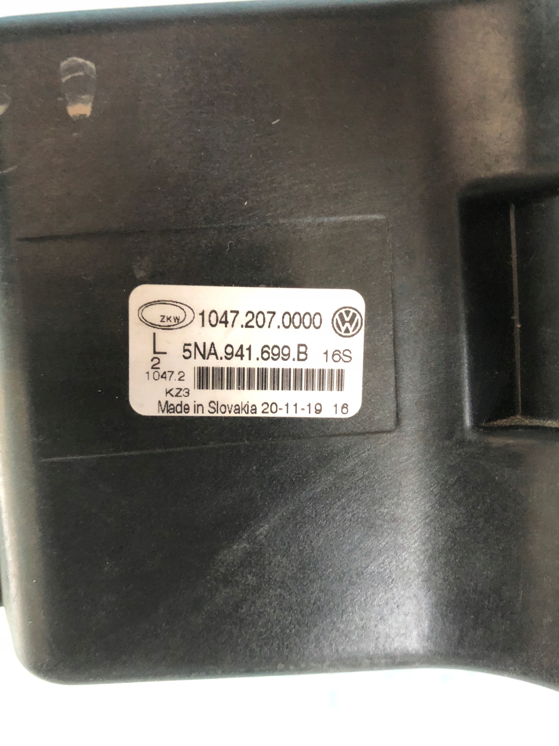 fog light left front VW TIGUAN II 15-20 5NA941699B nr.0