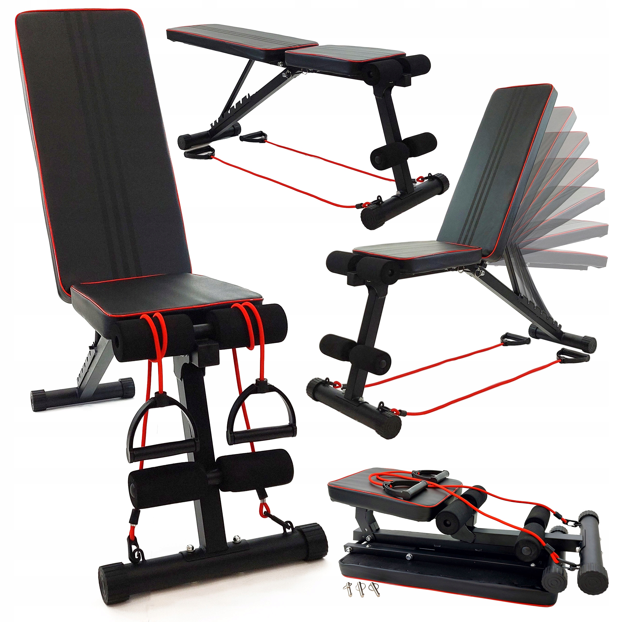 Ławka Treningowa Regulowana Składana Ekspandery Ławeczka Do Ćwiczeń W Domu